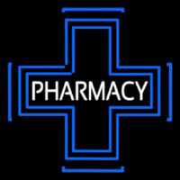 Pharmacy Inside Plus Logo Neontábla