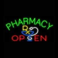 Pharmacy Open Neontábla