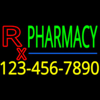 Pharmacy With Phone Number Neontábla