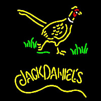 Pheasant and Jack Daniels Whiskey Neontábla