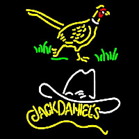 Pheasant and Jack Daniels Yellow Neontábla