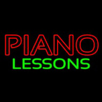 Piano Lessons Neontábla