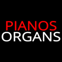 Pianos Organs Block 1 Neontábla