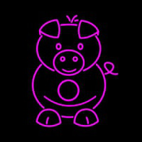 Pig Cartoons Neontábla