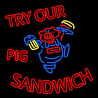 Pig Sandwich Neontábla