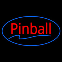 Pinball Blue Oval Neontábla