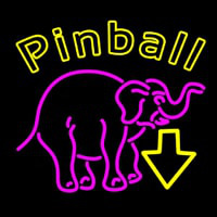 Pinball With Arrow 1 Neontábla