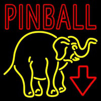 Pinball With Arrow 2 Neontábla