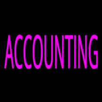 Pink Accounting Neontábla