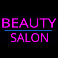 Pink Beauty Salon Blue Line Neontábla