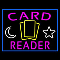 Pink Card Reader Blue Border Neontábla