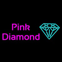Pink Diamond Turquoise Logo Neontábla