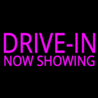 Pink Drive In Now Showing Neontábla