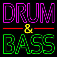 Pink Drum And Green Bass Neontábla