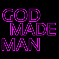 Pink God Made Man Neontábla