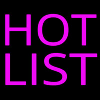 Pink Hot List Neontábla