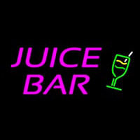 Pink Juice Bar Logo Neontábla