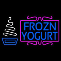 Pink N White Frozen Yogurt Neontábla