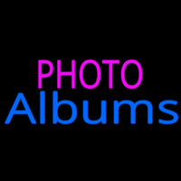 Pink Photo Blue Albums Neontábla