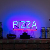 Pizza Desktop Neontábla