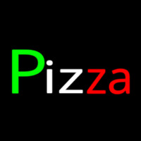 Pizza Italian Flag Colors Neontábla
