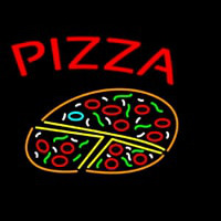 Pizza With Logo Neontábla