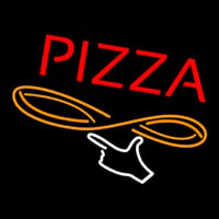 Pizza With Logo Neontábla