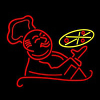 Pizza With Man Logo Neontábla