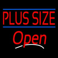 Plus Size Blue Lines Open Neontábla