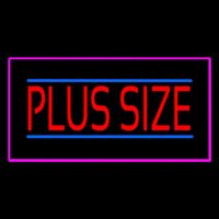 Plus Size Pink Border Neontábla