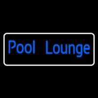 Pool Lounge With White Border Neontábla