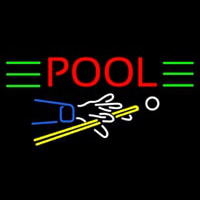 Pool With Pool Logo Neontábla