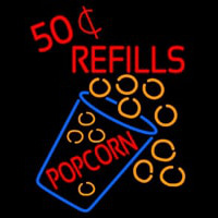 Popcorn Refills Neontábla