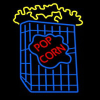 Popcorn With Logo Neontábla