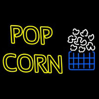 Popcorn Yellow With Logo Neontábla