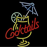Professional Cocktail And Martini Umbrella Cup Beer Bar Real Gift Fast Ship Neontábla