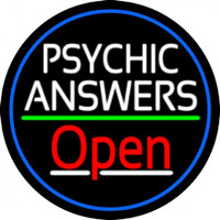 Psychic Answers Open Neontábla