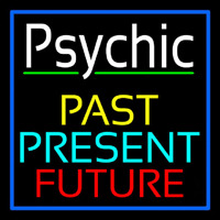 Psychic Past Present Future Neontábla