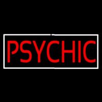 Psychic White Border Neontábla