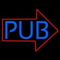 Pub With Arrow Neontábla