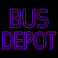 Purple Bus Depot Neontábla