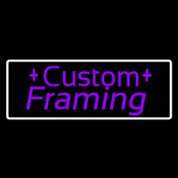 Purple Custom Framing Neontábla