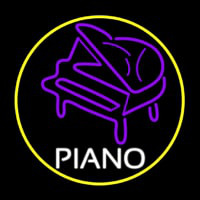 Purple Piano Neontábla