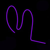 Purple Squiggle Neontábla