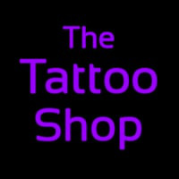 Purple The Tattoo Shop Neontábla