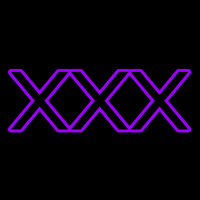 Purple X   Neontábla