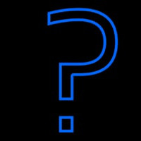 Question Mark Neontábla