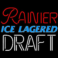 Rainier Ice Lagered Draft Beer Sign Neontábla