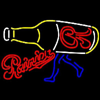 Rainier Walking R Bottle Beer Sign Neontábla