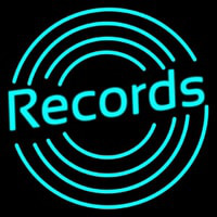 Records With Disc Neontábla